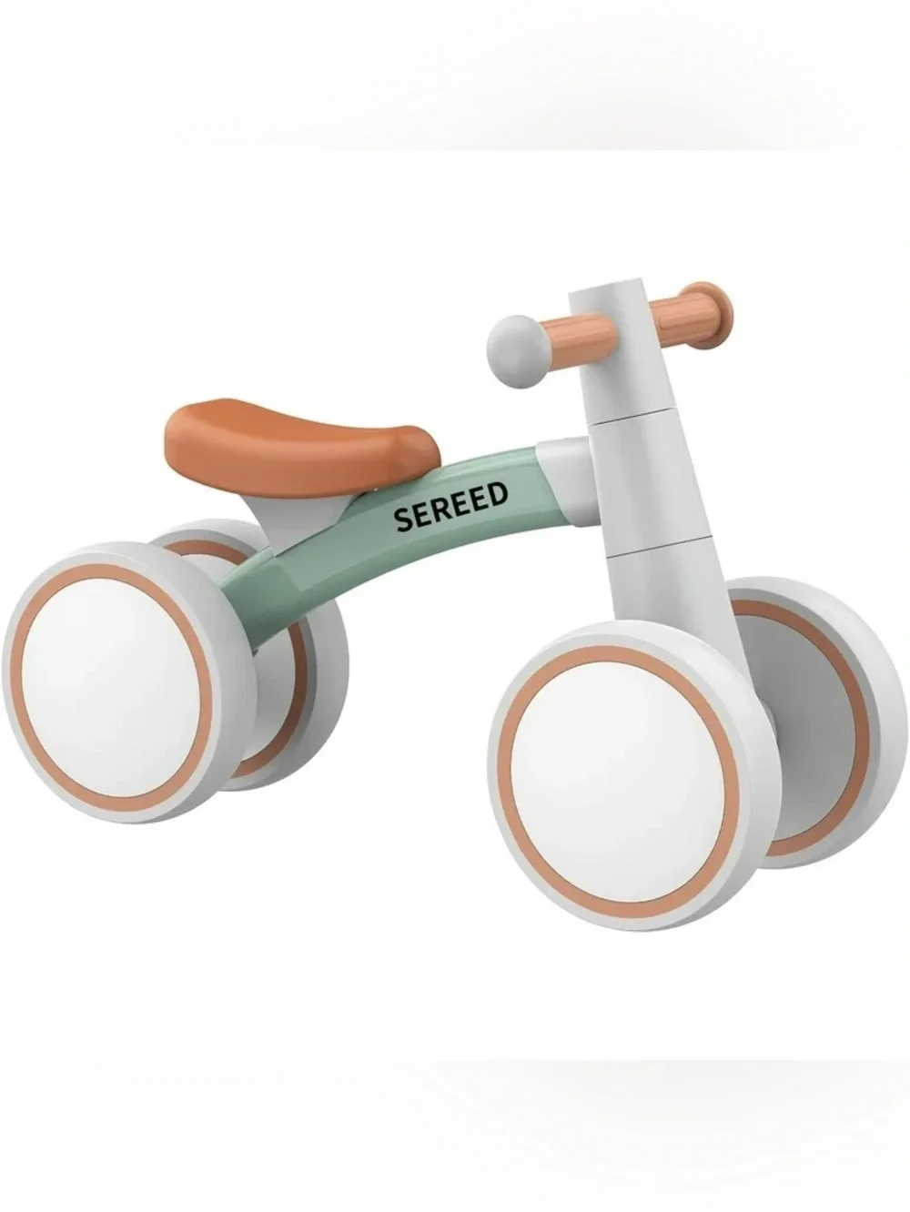 Sereed Toddler Balance Bike in Green and Tan